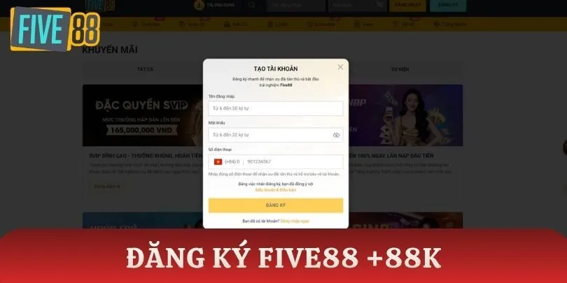 Hướng dẫn thao tác Five88 từ A-Z cho người mới bắt đầu
